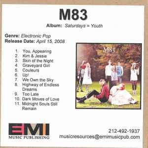 M83 – Saturdays u003d Youth (2008