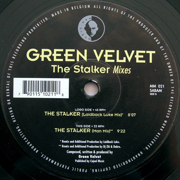 Green Velvet – The Stalker Mixes (1996, Vinyl) - Discogs