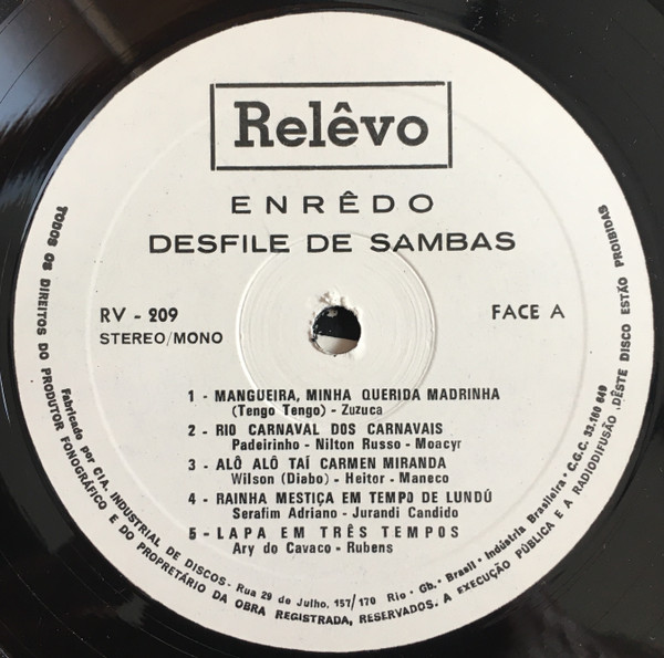 Album herunterladen Various - Enrêdo Desfile De Sambas