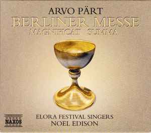 Arvo Pärt - Berliner Messe / Magnificat / Summa album cover