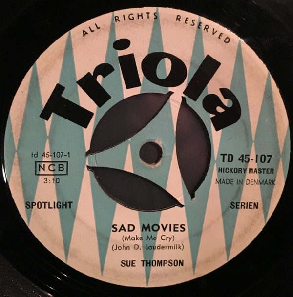 last ned album Sue Thompson - Sad Movies