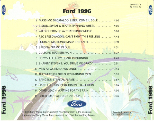 Album herunterladen Various - Ford 1996 Die Erfolgsspirale Dreht Sich Fordwährend La Spirale Du Succès Se Poursouit Plus Ford Que Jamais