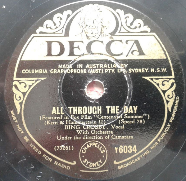 descargar álbum Bing Crosby - Till The Clouds Roll By All Through The Day