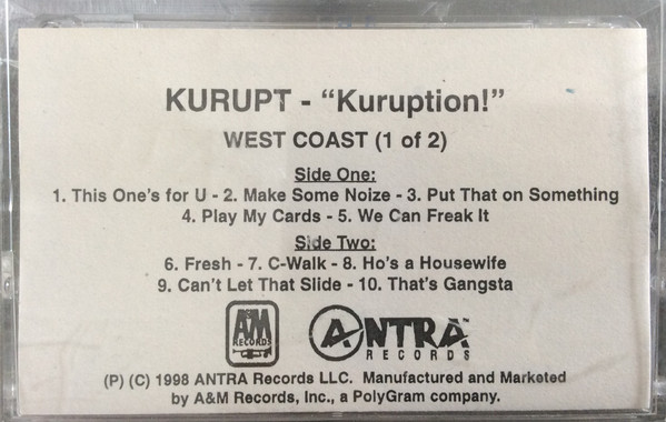 lataa albumi Kurupt - Kuruption West Coast