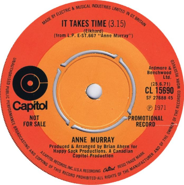 descargar álbum Anne Murray - Sing High Sing Low It Takes Time