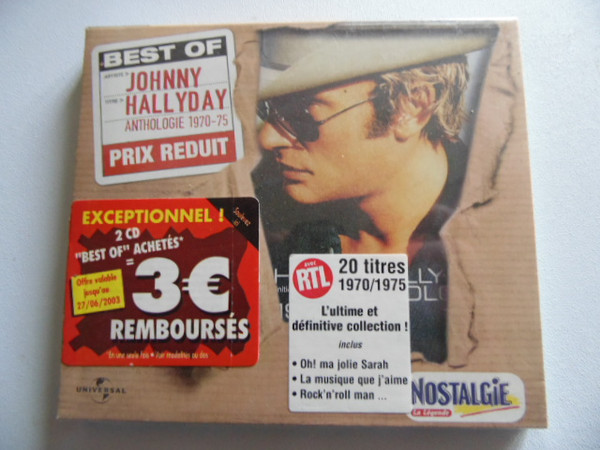 Johnny Hallyday – Anthologie 1970-75 (1997, CD) - Discogs