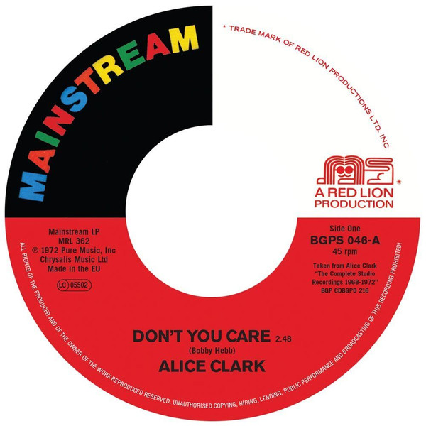 Alice Clark – Don't You Care / Never Did I Stop Loving You (2004