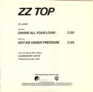 Gimme All Your Lovin / Got Me Under Pressure (Vinyl, 12
