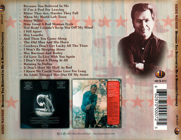 lataa albumi Gene Watson - Because You Believed In MeBeautiful Country