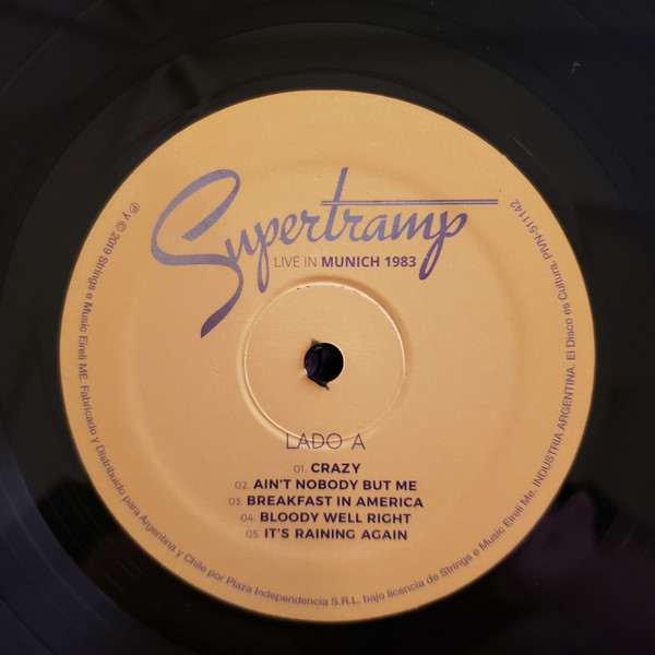 Disco Vinilo Supertramp Live In Munich 1983 Cerrado