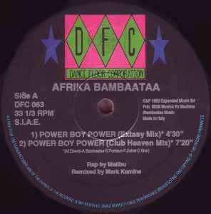 Afrika Bambaataa - Power Boy Power / Save The World album cover