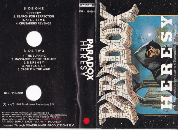 Paradox – Heresy (1989, Cassette) - Discogs