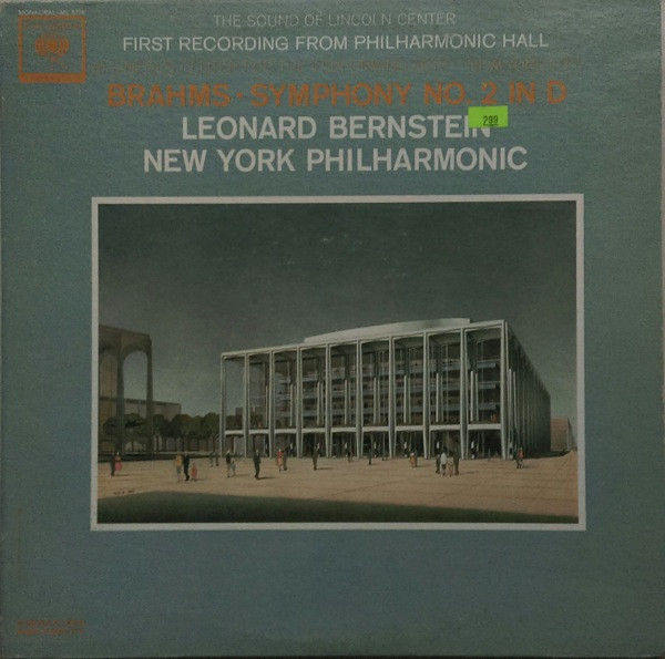 télécharger l'album Brahms Leonard Bernstein New York Philharmonic - Brahms Symphony No 2 In D