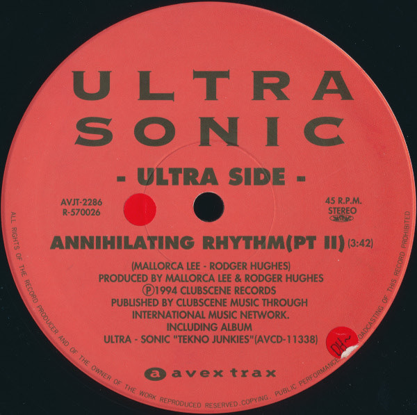 Ultra Sonic / Sonic Surfers – Annihilating Rhythm (Pt II 