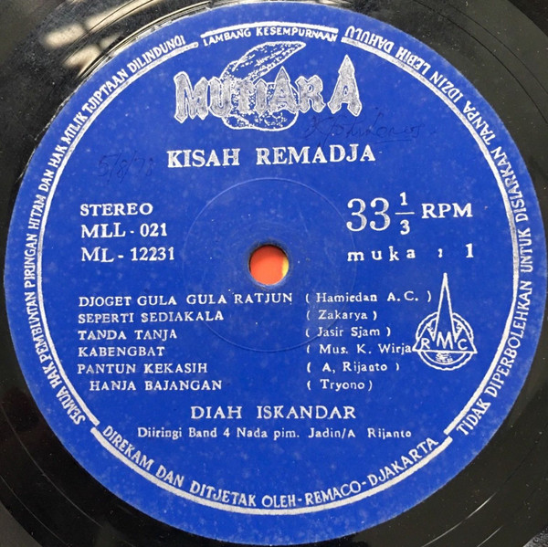 Album herunterladen Diah Iskandar - Kisah Remadja