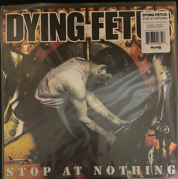 Dying Fetus – Stop At Nothing (2023, Red [Blood] Cloudy