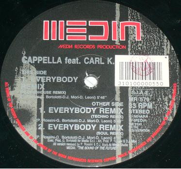 lataa albumi Cappella Feat Carl K - Everybody Remix