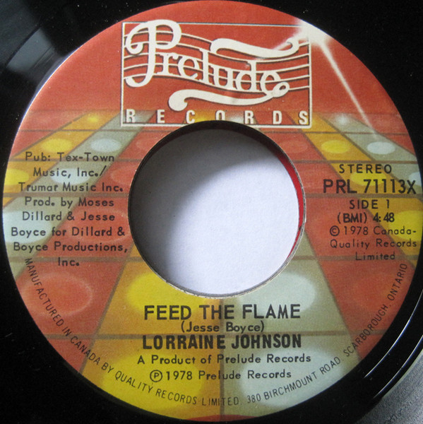 Lorraine Johnson – Feed The Flame (1978, Vinyl) - Discogs