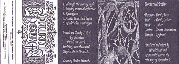 lataa albumi Nocturnal Desire - Through The Stormy Night Promo 96