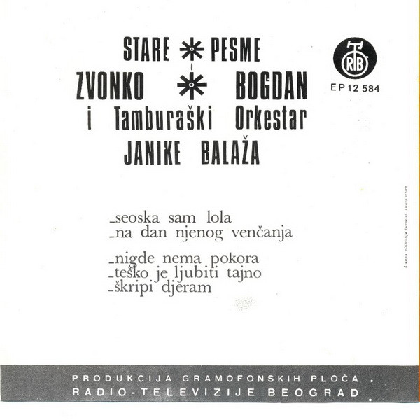 baixar álbum Zvonko Bogdan - Stare Pesme