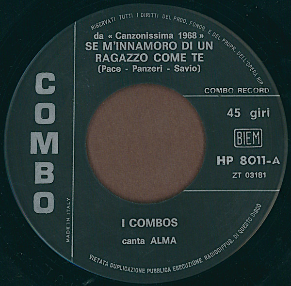 Album herunterladen I Combos - Se MInnamoro Di Un Ragazzo Come Te