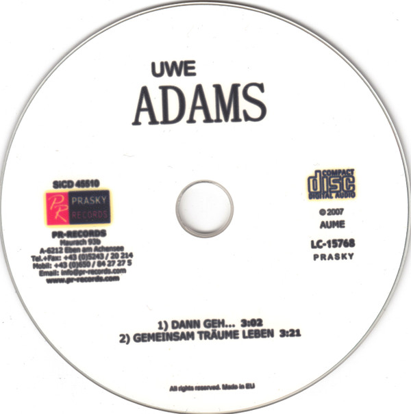 lataa albumi Uwe Adams - Dann Geh
