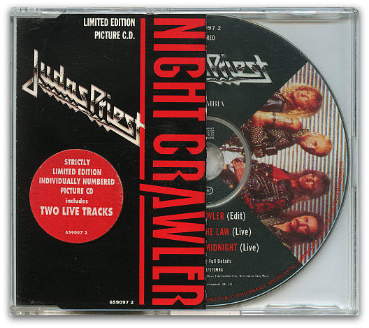 Night Crawler by Judas Priest (Single; Columbia; 659097 2