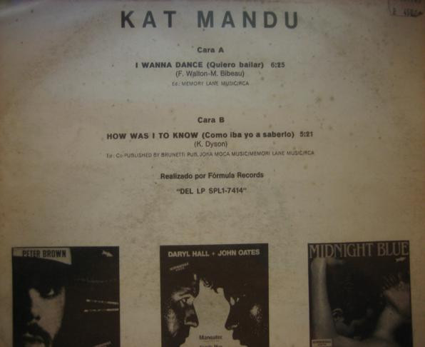 last ned album Kat Mandu - I Wanna Dance Quiero Bailar How Was I To Know Como Iba Yo A Saberlo