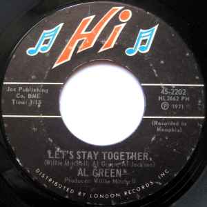 Let's Stay Together / Tomorrow's Dream - Al Green