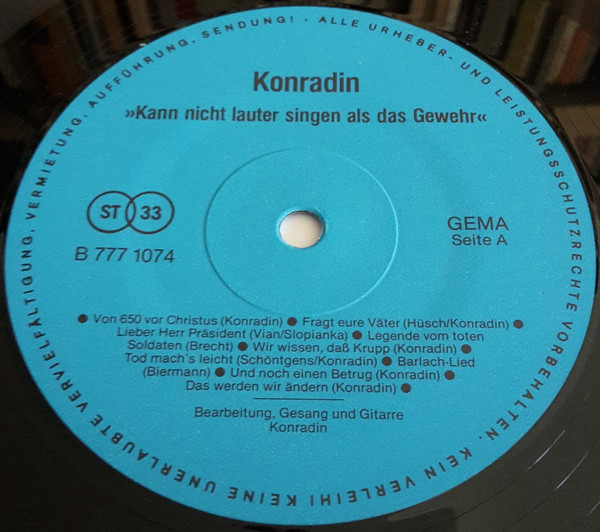 Album herunterladen Konradin - Kann Nicht Lauter Singen Als Das Gewehr