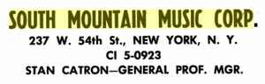 South Mountain Music Corp. on Discogs