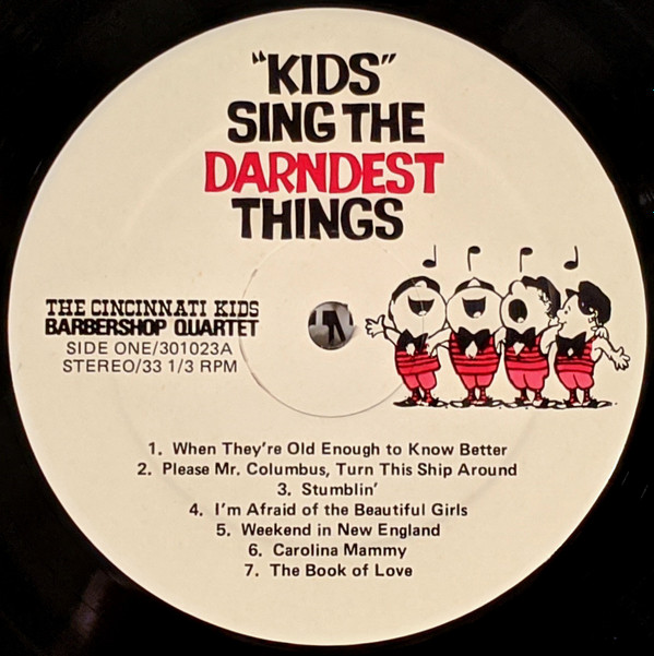 last ned album The Cincinnati Kids Barbershop Quartet - Kids Sing The Darndest Things