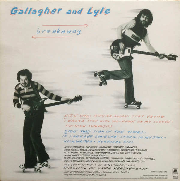 Gallagher And Lyle - Breakaway | A&M Records (AMLH 68348) - 2