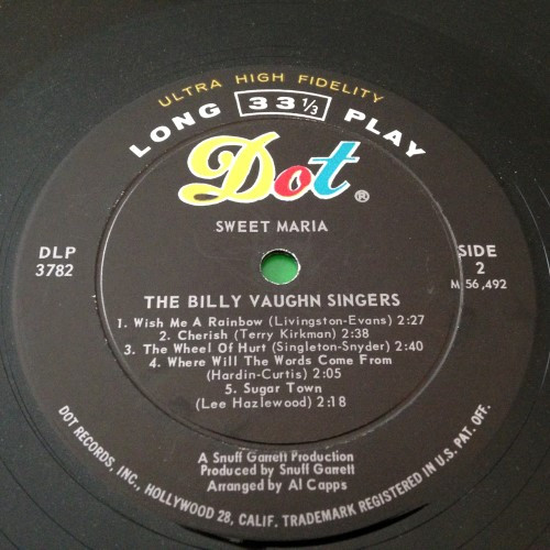 descargar álbum The Billy Vaughn Singers - Sweet Maria