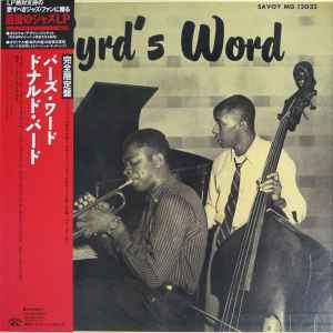 Donald Byrd – Byrd's Word (1990, Vinyl) - Discogs