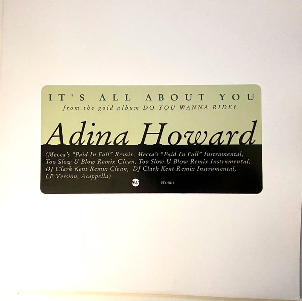 Adina Howard – It's All About You (1995, FLP™ Case, CD