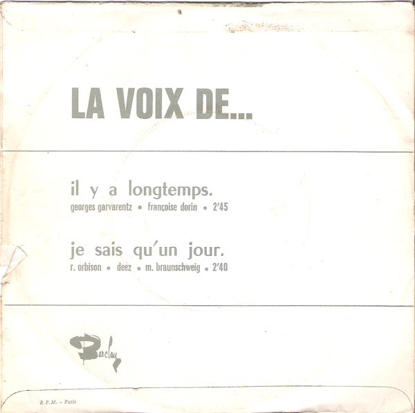 ladda ner album La Voix De - Il Y A Longtemps