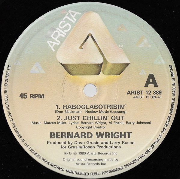 Bernard Wright – Haboglabotribin' / Just Chillin' Out / Spinnin