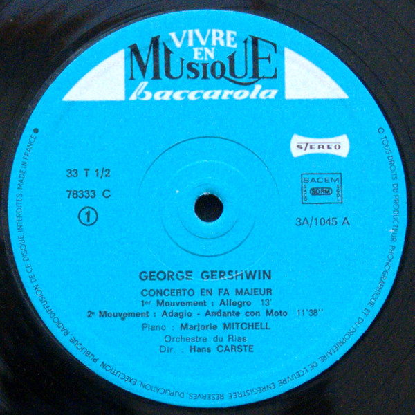 last ned album Gershwin Avec Lawrence Winters Et Grace De La Cruz - Gershwin