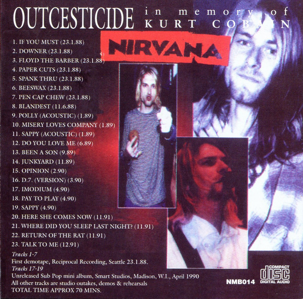 Album herunterladen Nirvana - Outcesticide In Memory Of Kurt Cobain