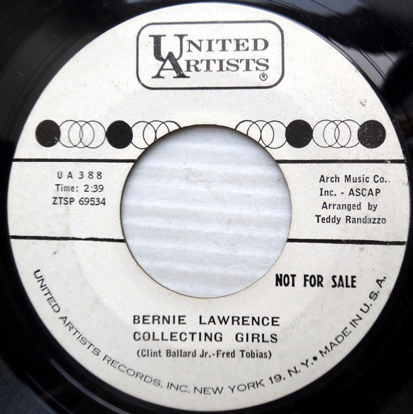 Bernie Lawrence – Collecting Girls (1961, Vinyl) - Discogs