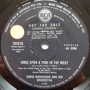 The Ennio Morricone Orchestra - Once Upon A Time In Time In The West (C'Era Una Volta Il West) album cover