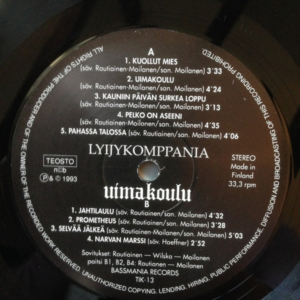 Album herunterladen Lyijykomppania - Uimakoulu