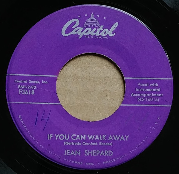 last ned album Jean Shepard - Tomorrow Ill Be Gone If You Can Walk Away