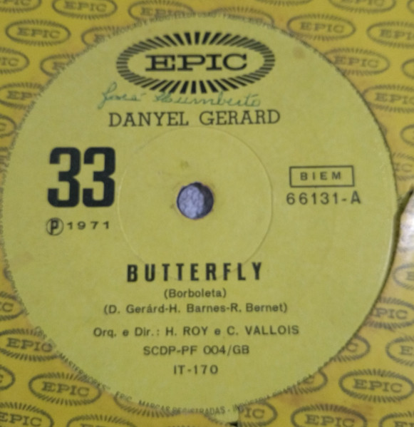 Danyel Gerard – Butterfly (1971, Vinyl) - Discogs