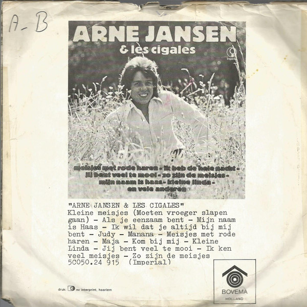 ladda ner album Arne Jansen & Les Cigales - Kleine Meisjes Moeten Vroeger Slapen Gaan Kom Bij Mij