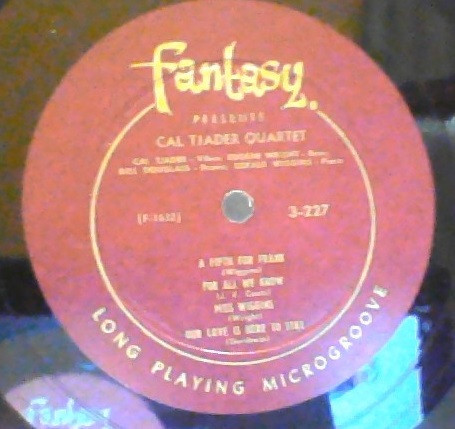 Cal Tjader Quartet – Cal Tjader Quartet (1956, Red, Vinyl) - Discogs