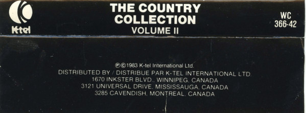 Various - The Country Collection  Volume II | K-Tel (WC 366-42) - 2