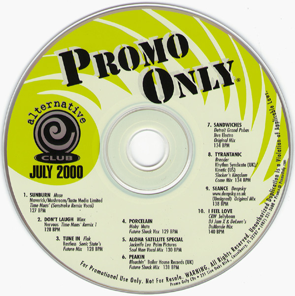 lataa albumi Various - Promo Only Alternative Club July 2000