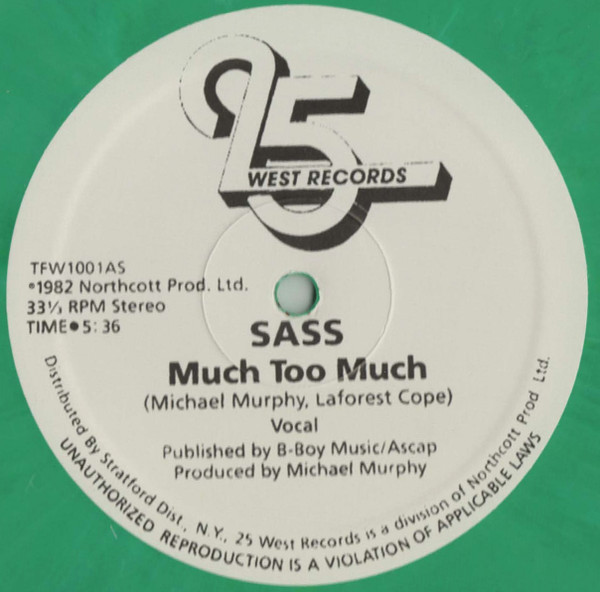 lataa albumi Sass - Much Too Much